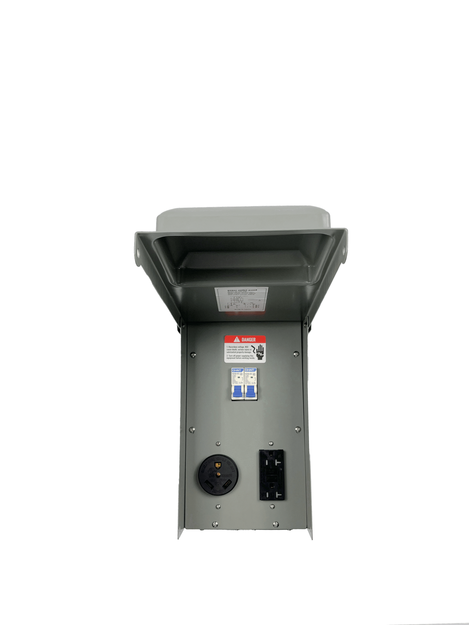 30A/20A Outlet Box with Built-in Circuit Breaker - 图片 2