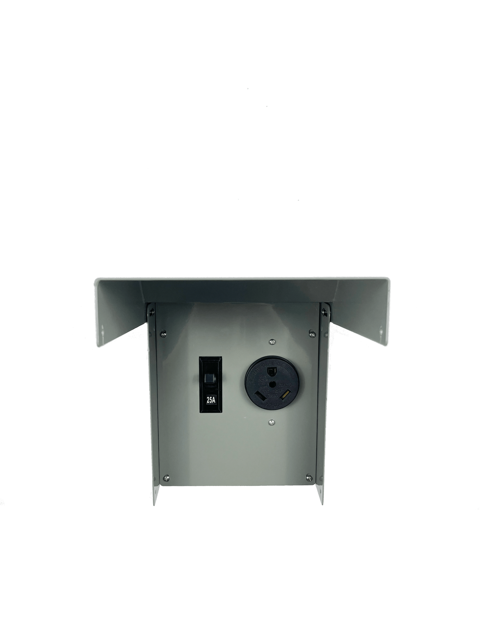 RV 30A Outlet Box with Old-Style Black Breaker - 图片 2