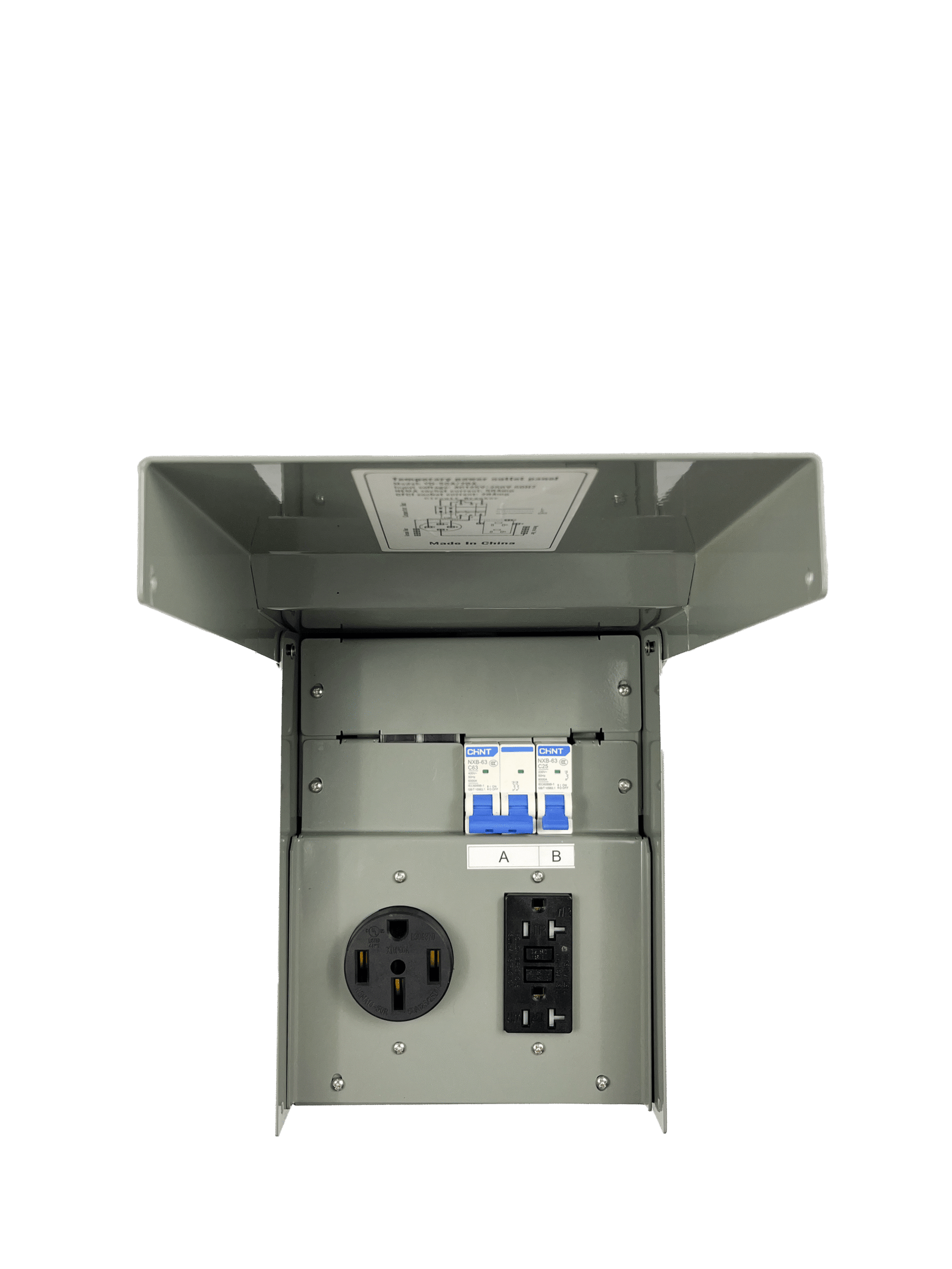 RV 50A/20A Dual-Wave Combination Outlet Box - 图片 2