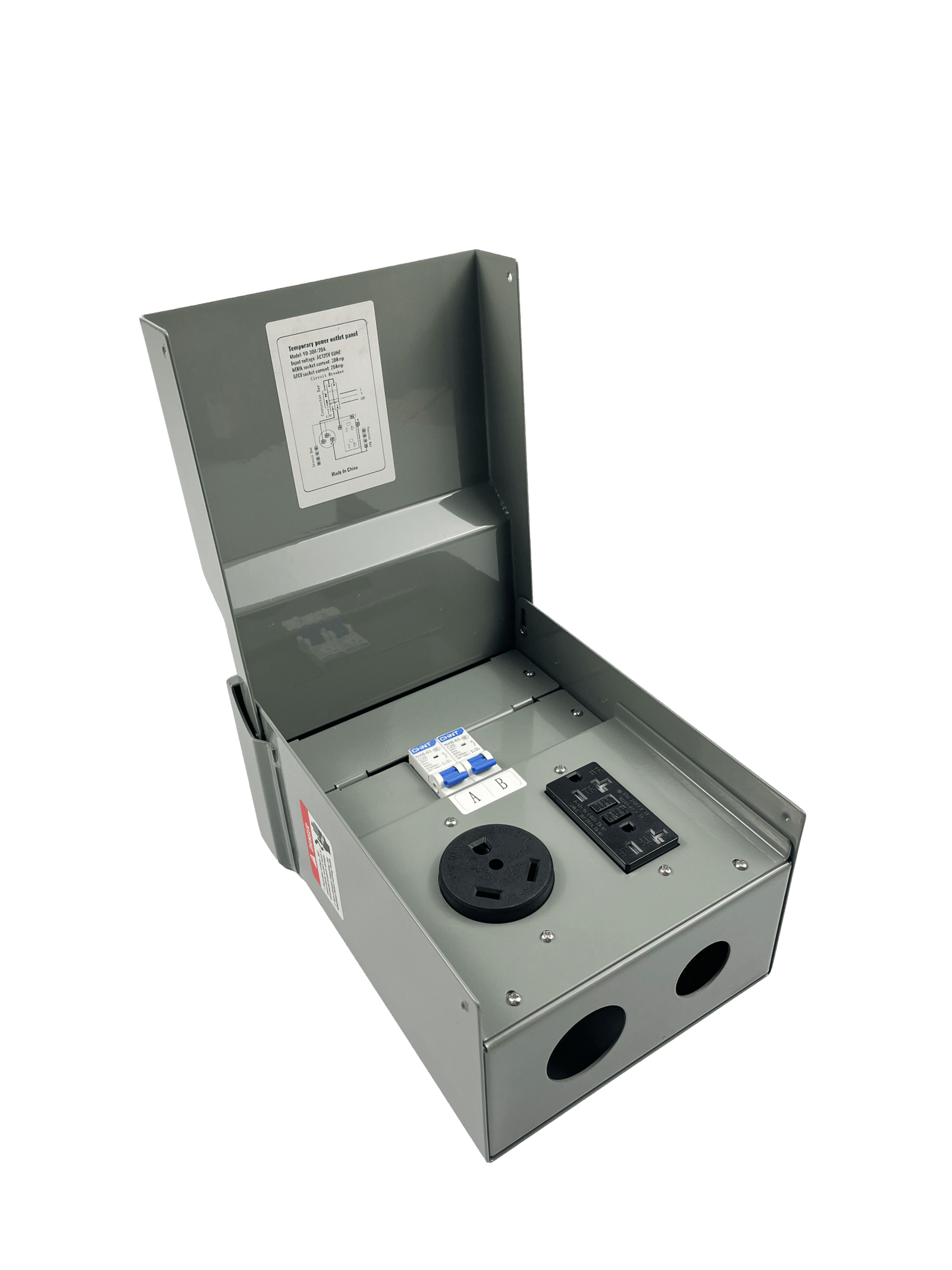 RV 30A/20A Dual-Wave Combination Outlet Box