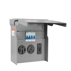 RV 20A/30A/50A 3-in-1 Wave-Style Multi-Function Outlet Box