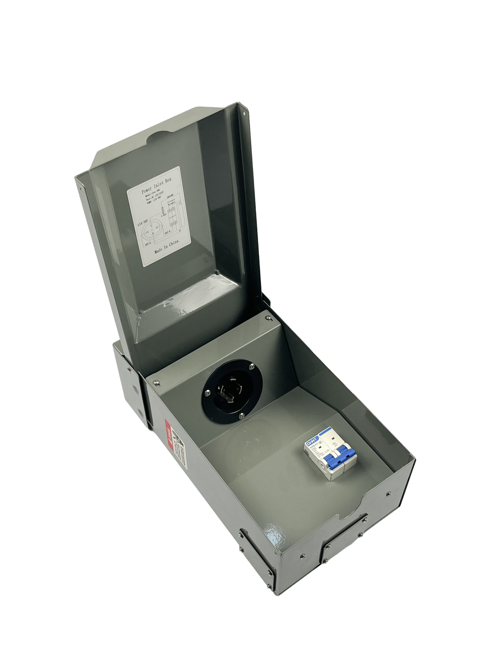 30A Power Inlet Box (Built-in Breaker)