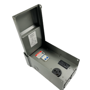 30A/20A Outlet Box with Built-in Circuit Breaker
