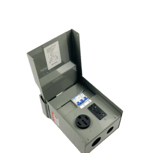 RV 50A/20A Dual-Wave Combination Outlet Box