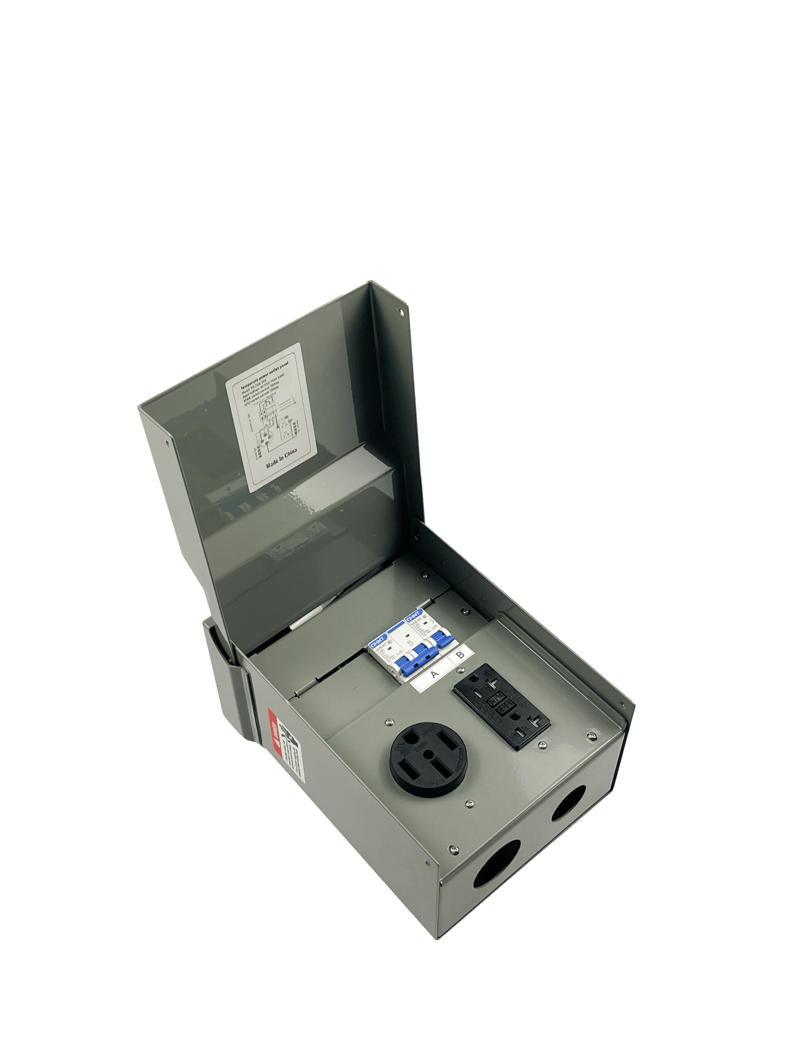 RV 50A/20A Dual-Wave Combination Outlet Box